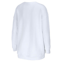 Tampa Bay Buccaneers WEAR by Erin Andrews Women's Domestic Pullover Sweatshirt - White discount
