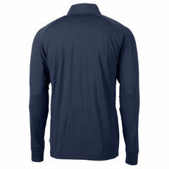 Kansas City Royals Cutter & Buck Adapt Eco Knit Stretch Recycled Quarter-Zip Pullover Top Navy