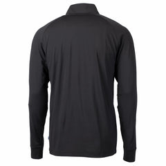 Cincinnati Reds Cutter & Buck Adapt Eco Knit Stretch Recycled Quarter-Zip Pullover Top Black