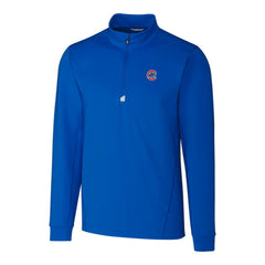Chicago Cubs Cutter & Buck Traverse Stretch Quarter-Zip Pullover Top Royal