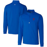 Philadelphia Phillies Cutter & Buck Traverse Stretch Quarter-Zip Pullover Top Royal
