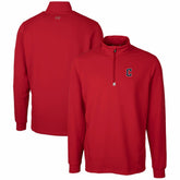 Cleveland Guardians Cutter & Buck Traverse Stretch Quarter-Zip Pullover Top Red
