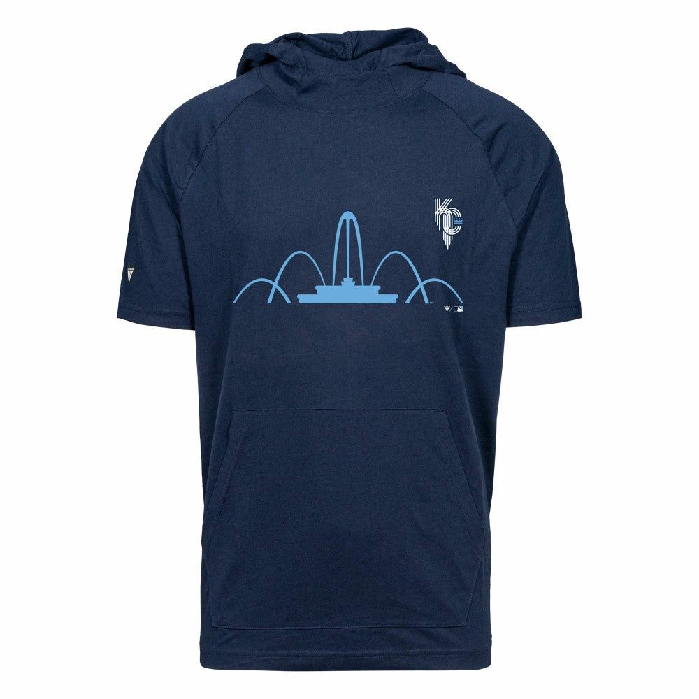 Kansas City Royals Levelwear City Connect Phase Core Hoodie T-Shirt Navy