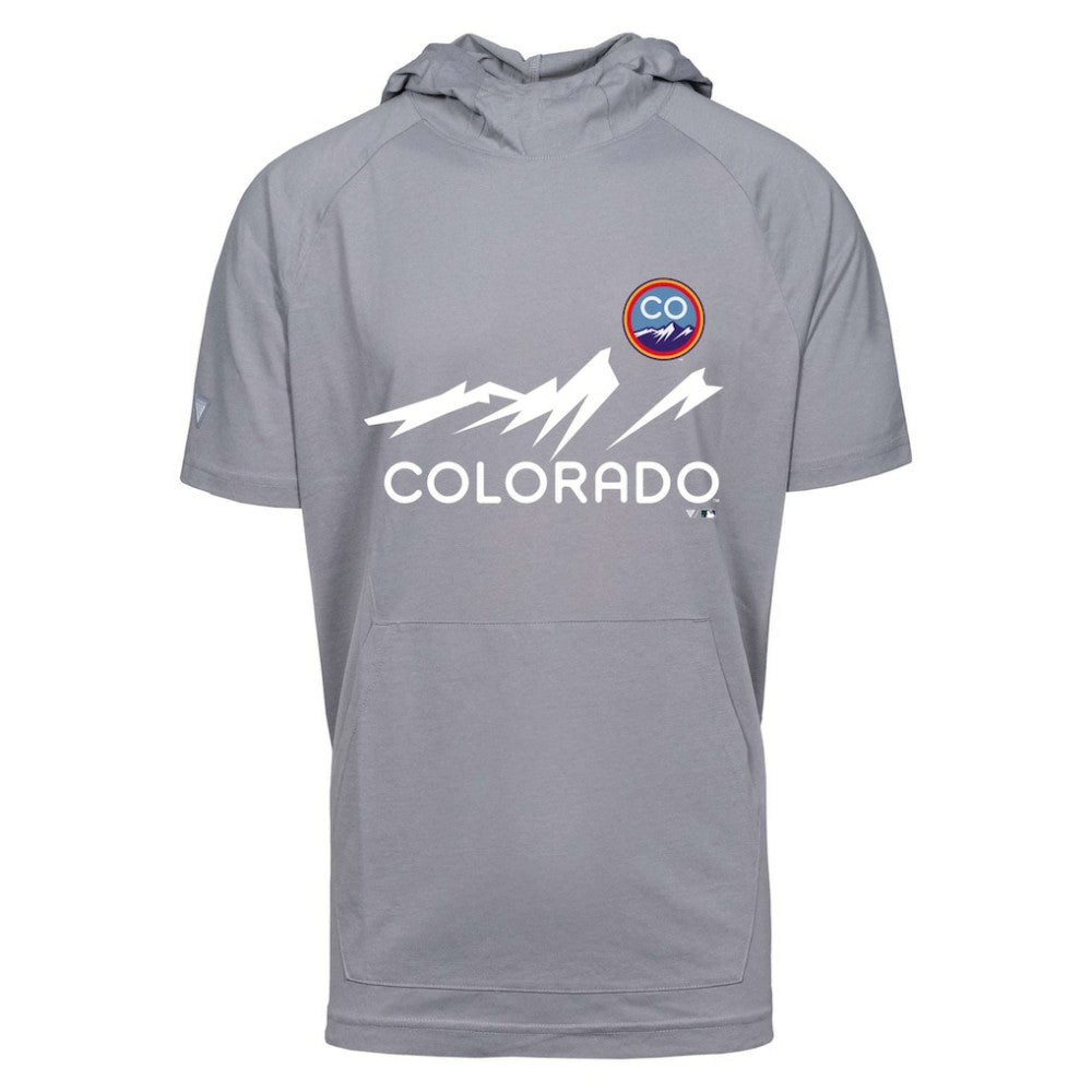 Colorado Rockies Levelwear City Connect Phase Core Hoodie T-Shirt Gray