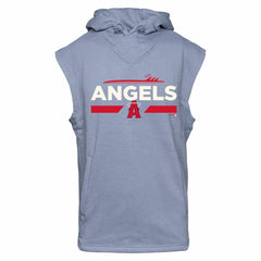 Los Angeles Angels Levelwear City Connect Throttle No Hitter Hoodie Sleeveless T-Shirt Gray