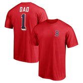 Boston Red Sox Number One Dad T-Shirt Red