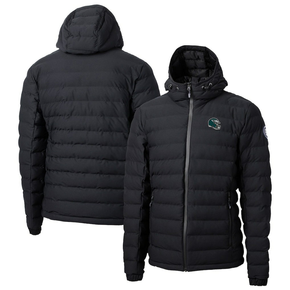 Philadelphia Eagles Cutter & Buck Helmet Mission Ridge Repreve Eco Insulated Puffer Full-Zip Jacket - Black discount