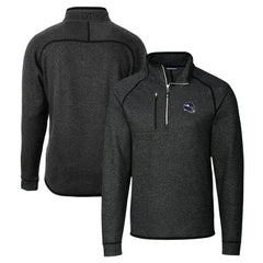 Minnesota Vikings Cutter & Buck Helmet Mainsail Sweater-Knit Half-Zip Pullover Jacket - Charcoal on sale