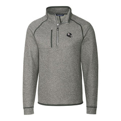 Pittsburgh Steelers Cutter & Buck Helmet Mainsail Sweater-Knit Half-Zip Pullover Jacket - Silver outlet