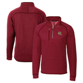 San Francisco 49ers Cutter & Buck Helmet Mainsail Sweater-Knit Half-Zip Pullover Jacket - Red online