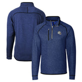 Los Angeles Chargers Cutter & Buck Helmet Mainsail Sweater-Knit Half-Zip Pullover Jacket - Blue sale