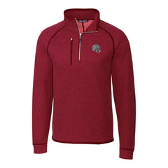 New England Patriots Cutter & Buck Helmet Mainsail Sweater-Knit Half-Zip Pullover Jacket - Red cheap