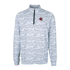 Kansas City Chiefs Cutter & Buck Helmet Traverse Camo Print Stretch Quarter-Zip Pullover Top - Charcoal sale