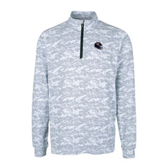 Chicago Bears Cutter & Buck Helmet Traverse Camo Print Stretch Quarter-Zip Pullover Top - Charcoal online