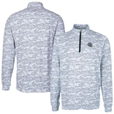 Detroit Lions Cutter & Buck Helmet Traverse Camo Print Stretch Quarter-Zip Pullover Top - Charcoal for sale