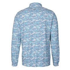Buffalo Bills Cutter & Buck Helmet Traverse Camo Print Stretch Quarter-Zip Pullover Top - Light Blue online