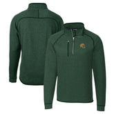 Green Bay Packers Cutter & Buck Helmet Mainsail Sweater-Knit Half-Zip Pullover Jacket - Hunter Green outlet
