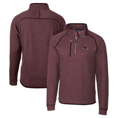 Washington Commanders Cutter & Buck Helmet Mainsail Sweater-Knit Half-Zip Pullover Jacket - Burgundy cheap