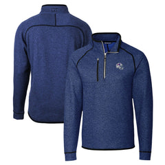 Buffalo Bills Cutter & Buck Helmet Mainsail Sweater-Knit Half-Zip Pullover Jacket - Blue outlet