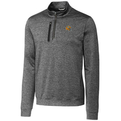 Green Bay Packers Cutter & Buck Helmet Stealth Heathered Quarter-Zip Pullover Top - Gray online