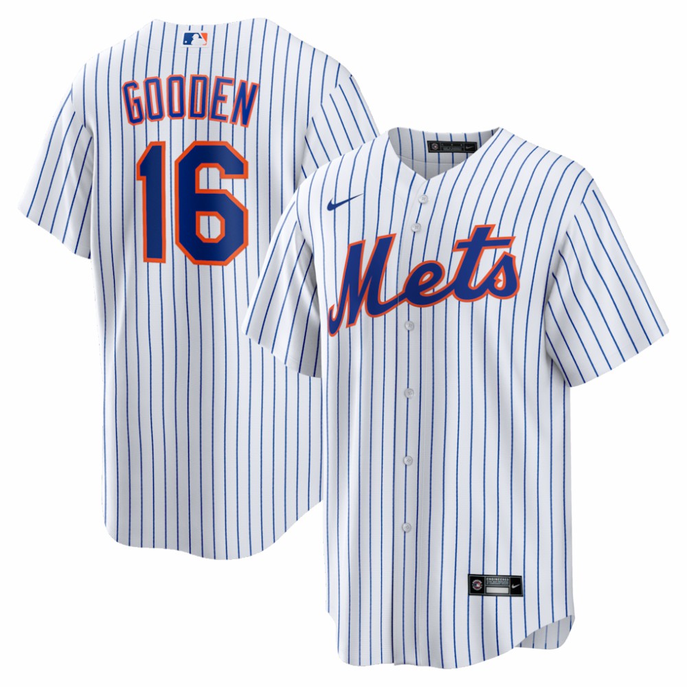 Dwight Gooden New York Mets Home Retired Player Replica Jersey White