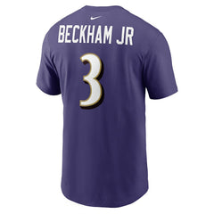 Odell Beckham Jr. Baltimore Ravens Player Name & Number T-Shirt - Purple sale