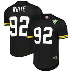 Reggie White Green Bay Packers Retired Player Name and Number Mesh Top - Black discount