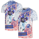 New York Giants Retired Player Name & Number Burst T-Shirt - White cheap