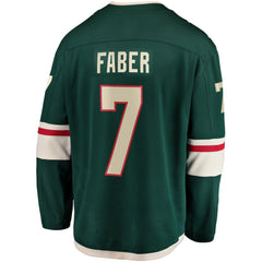 Brock Faber Minnesota Wild Fanatics Home Breakaway Player Jersey - Green Jerseys