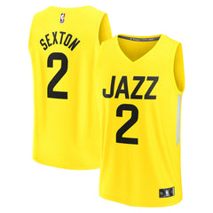 Collin Sexton Utah Jazz Youth Fast Break Player Jersey - Icon Edition - Yellow sale