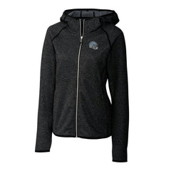 Detroit Lions Cutter & Buck Women's Helmet Logo Mainsail Sweater-Knit Full-Zip Hoodie - Charcoal on sale