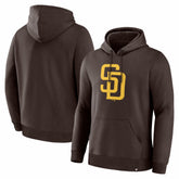 San Diego Padres Primary Logo Legacy Hoodie Brown