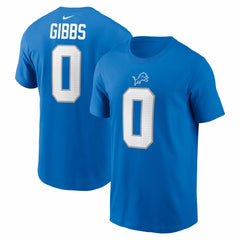 Jahmyr Gibbs Detroit Lions Name & Number T-Shirt - Blue sale
