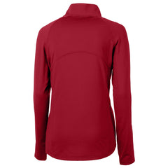 Houston Texans Cutter & Buck Women's Helmet Logo Adapt Eco Knit Stretch Recycled Half-Zip Pullover Top - Red on sale