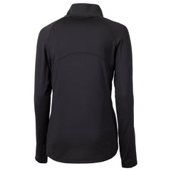 Washington Commanders Cutter & Buck Women's Helmet Logo Adapt Eco Knit Stretch Recycled Half-Zip Pullover Top - Black cheap