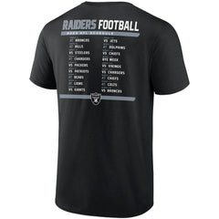 Las Vegas Raiders Two-Pack 2023 Schedule T-Shirt Combo Set - Black/White discount