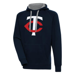 Minnesota Twins Antigua Victory Pullover Hoodie Navy