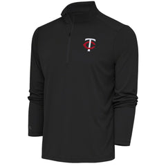 Minnesota Twins Antigua Tribute Quarter-Zip Pullover Top Gray