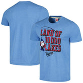 Minnesota Twins Homage Land of 10,000 Lakes Hyper Local Tri-Blend T-Shirt Light Blue