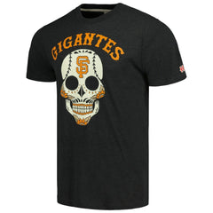 San Francisco Giants Homage Gigantes Hyper Local Tri-Blend T-Shirt Charcoal