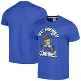 Chicago Cubs Homage Doodle Collection The Friendly Confines Tri-Blend T-Shirt Royal