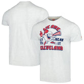 Cleveland Guardians Homage Doodle Collection We Are Cleveland Tri-Blend T-Shirt Gray