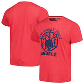 Los Angeles Angels Homage Doodle Collection It's Rally Time Tri-Blend T-Shirt Red
