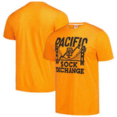 San Francisco Giants Homage Doodle Collection Pacific Sock Exchange Tri-Blend T-Shirt Orange