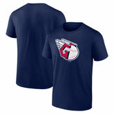 Cleveland Guardians Logo Athletic Official Logo T-Shirt Navy