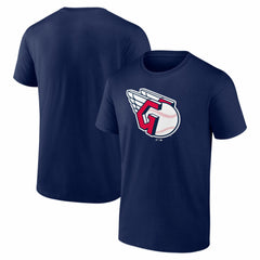 Cleveland Guardians Logo Athletic Official Logo T-Shirt Navy