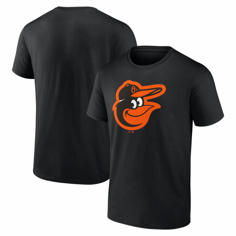 Baltimore Orioles Logo Athletic Official Logo T-Shirt Black