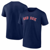 Boston Red Sox Logo Athletic Wordmark T-Shirt Navy