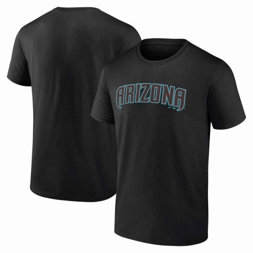 Arizona Diamondbacks Logo Athletic Wordmark T-Shirt Black