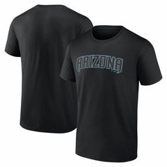 Arizona Diamondbacks Logo Athletic Wordmark T-Shirt Black